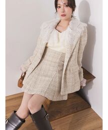 MERCURYDUO | 【セットアップ着用可】バックZIPミニスカパン(スカート)