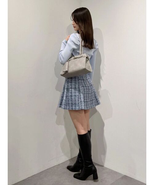 MERCURYDUO(マーキュリーデュオ)の「【セットアップ着用可】バックZIPミニスカパン(スカート・レディース・アイボリー/チャコールグレー/ブルー/ベージュ・SMALL/MEDIUM)」の10枚目の写真