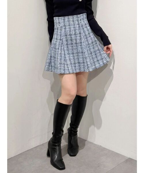 MERCURYDUO(マーキュリーデュオ)の「【セットアップ着用可】バックZIPミニスカパン(スカート・レディース・アイボリー/チャコールグレー/ブルー/ベージュ・SMALL/MEDIUM)」の16枚目の写真