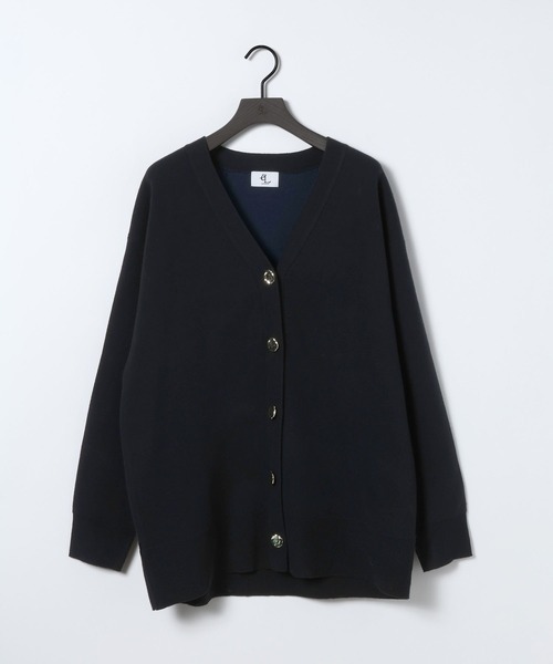 eL（エル）の「【eL】12G Vertical VCardigan/636828（カーディガン/ボレロ・レディース・ミント/ブラック/オフホワイト・FREE）」の18枚目の写真