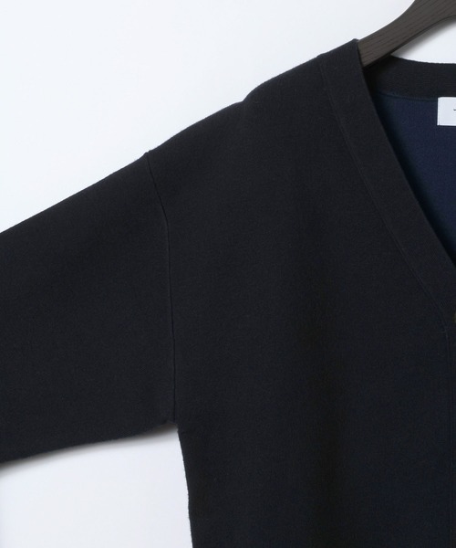 eL（エル）の「【eL】12G Vertical VCardigan/636828（カーディガン/ボレロ・レディース・ミント/ブラック/オフホワイト・FREE）」の22枚目の写真