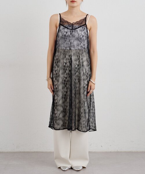 SHENERY（シーナリー）の「レースキャミチュニック（チュニック・レディース・ホワイト/ブラック・FREE）」の10枚目の写真