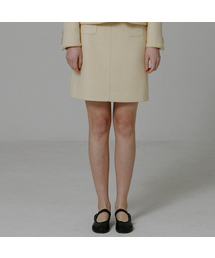 OTHEMENT BY VOCAVACA（ヴォカヴァカ）の「Maremma Tweed Skirt_Yellow（スカート）」