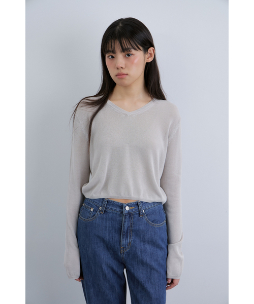 MAGNET ARCHIVE(マグネット アーカイブ)の「Invisible Basic Knit (Gray)(ニット/セーター・レディース・その他・FREE)」の1枚目の写真