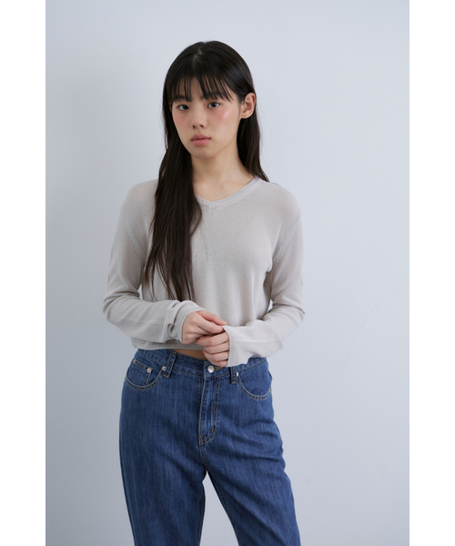 MAGNET ARCHIVE(マグネット アーカイブ)の「Invisible Basic Knit (Gray)(ニット/セーター・レディース・その他・FREE)」の5枚目の写真