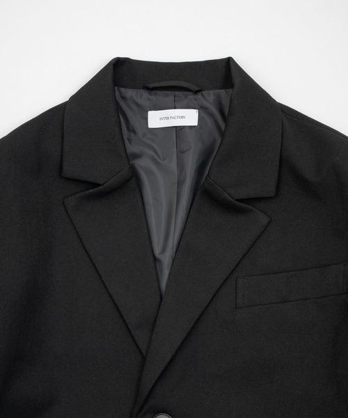 INTER FACTORY（インターファクトリー）の「カイチ - ショート丈テーラードジャケット - made in INTER FACTORY（テーラードジャケット・メンズ・ネイビー/ブラック・SMALL/MEDIUM/LARGE）」の13枚目の写真