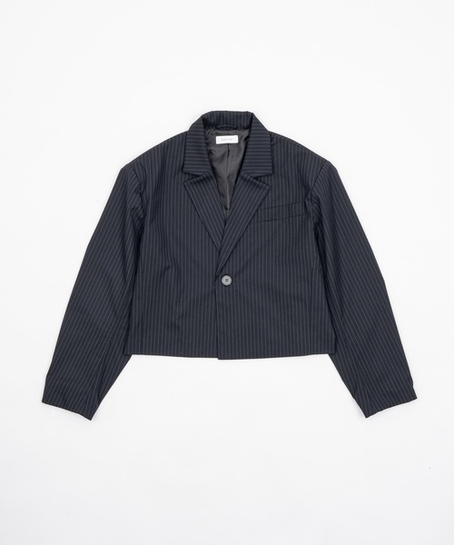 INTER FACTORY（インターファクトリー）の「カイチ - ショート丈テーラードジャケット - made in INTER FACTORY（テーラードジャケット・メンズ・ネイビー/ブラック・SMALL/MEDIUM/LARGE）」の18枚目の写真