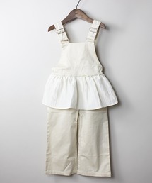 maarook | カルゼストレッチペプラムサロペットパンツ(サロペット/オーバーオール)