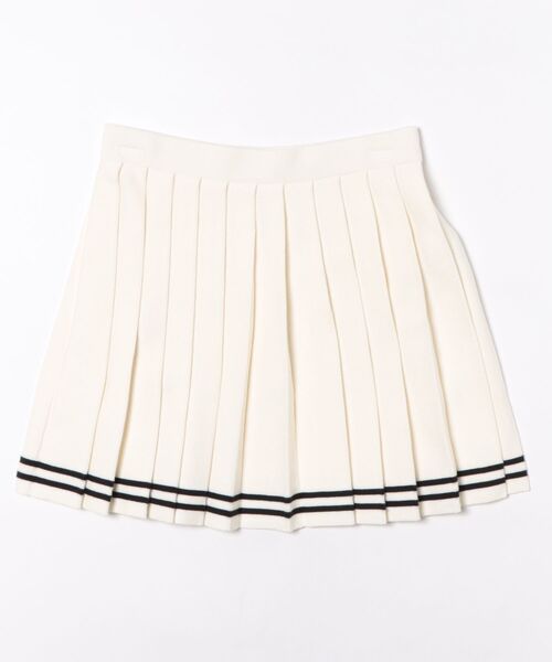 MICHAEL KORS(マイケルコース)の「ストライプ ヘム プリーツ スカート(スカート・レディース・アイボリー系・M/S/XL/L/XS)」の1枚目の写真