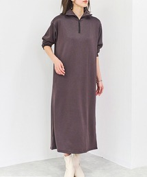 Fizz（フィズ）の「裏シャギーハーフジップワンピース（ワンピース）」