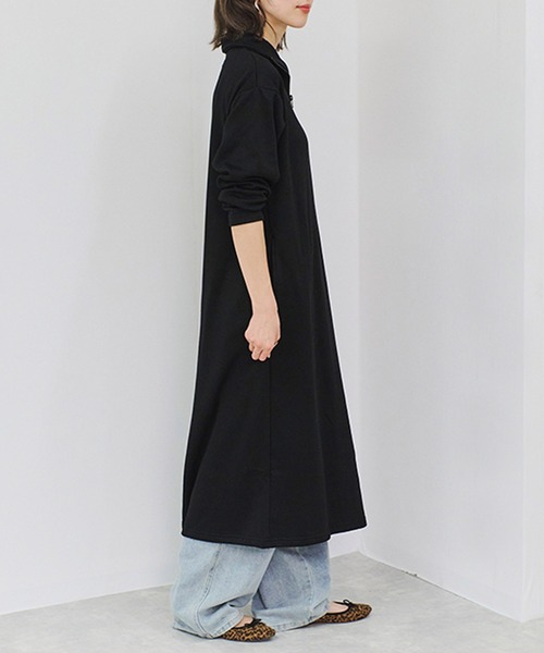 Fizz(フィズ)の「裏シャギーハーフジップワンピース(ワンピース・レディース・ブラック/モカ/ベージュ・M/L)」の9枚目の写真