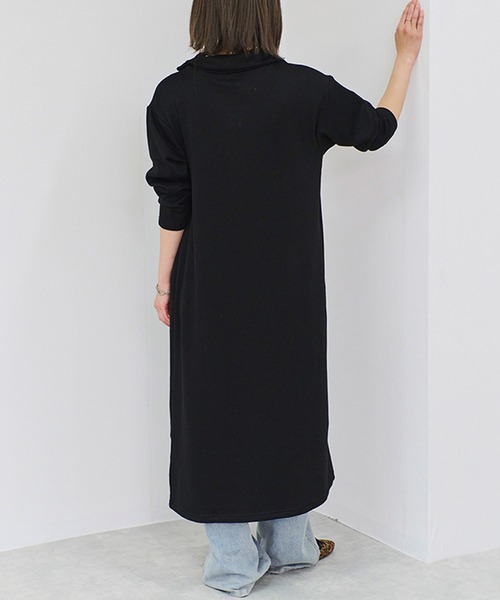 Fizz(フィズ)の「裏シャギーハーフジップワンピース(ワンピース・レディース・ブラック/モカ/ベージュ・M/L)」の10枚目の写真