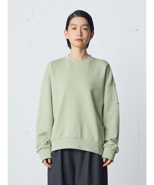 MidiUmi（ミディウミ）の「MidiUmi ワイドスウェットプルオーバー（Tシャツ/カットソー・レディース・キナリ/ネイビー/グレー/グリーン・FREE）」の4枚目の写真