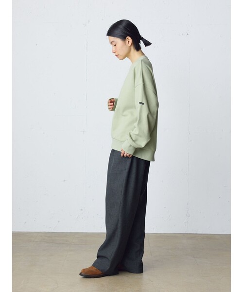 MidiUmi（ミディウミ）の「MidiUmi ワイドスウェットプルオーバー（Tシャツ/カットソー・レディース・キナリ/ネイビー/グレー/グリーン・FREE）」の10枚目の写真