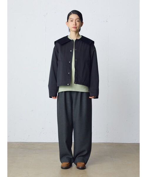 MidiUmi（ミディウミ）の「MidiUmi ワイドスウェットプルオーバー（Tシャツ/カットソー・レディース・キナリ/ネイビー/グレー/グリーン・FREE）」の12枚目の写真