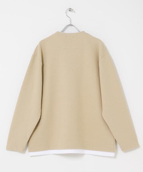 ITEMS URBANRESEARCH(アイテムズ アーバンリサーチ)の「フェイクレイヤード ジャカード スキッパー(Tシャツ/カットソー・メンズ・ブラック/グレー/ベージュ・MEDIUM/LARGE)」の15枚目の写真