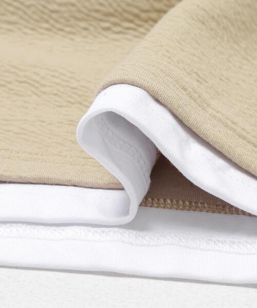 ITEMS URBANRESEARCH(アイテムズ アーバンリサーチ)の「フェイクレイヤード ジャカード スキッパー(Tシャツ/カットソー・メンズ・ブラック/グレー/ベージュ・MEDIUM/LARGE)」の16枚目の写真