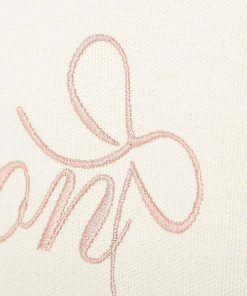 Maison de FLEUR（メゾンドフルール）の「ロゴ刺繍フリルハンドル帆布キャリーオンバッグ（トートバッグ・レディース・ピンク/ブラック・FREE）」の19枚目の写真