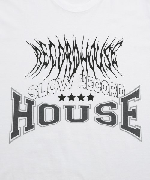 SLOW RECORD HOUSE（スローレコードハウス）の「ライトニングTシャツ_ホワイト（Tシャツ/カットソー・レディース・その他・M）」の2枚目の写真
