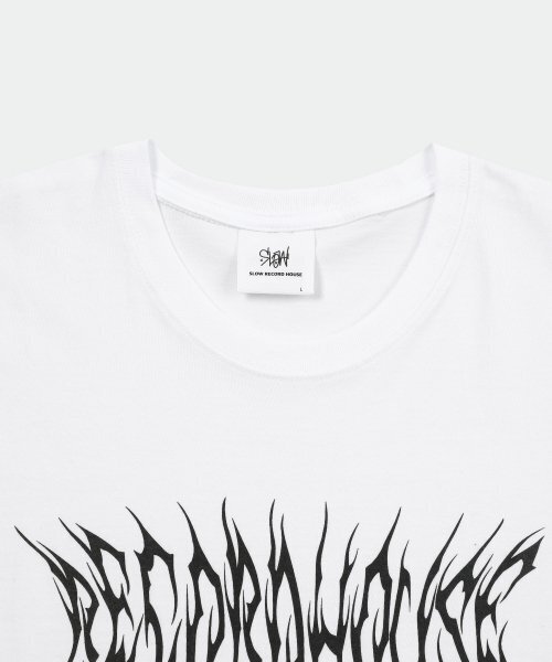 SLOW RECORD HOUSE（スローレコードハウス）の「ライトニングTシャツ_ホワイト（Tシャツ/カットソー・レディース・その他・M）」の3枚目の写真