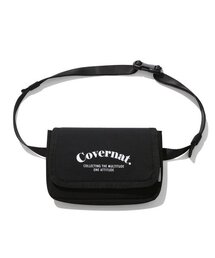 COVERNAT | アーチロゴベルトバッグブラック(ボディバッグ/ウエストポーチ)