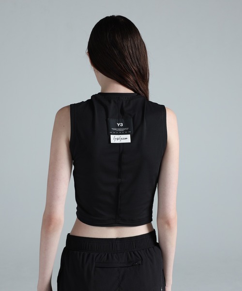 Y-3(ワイスリー)の「Y-3 RUNNING CROPPED TANK TOP(Tシャツ/カットソー・レディース・ブラック・X-SMALL/SMALL/MEDIUM/XX-SMALL/LARGE)」の3枚目の写真