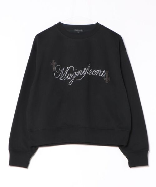 8(eight)(エイト)の「ラインストーン羽トレーナー(Tシャツ/カットソー・メンズ・ホワイト/ブラック・MEDIUM/LARGE)」の1枚目の写真
