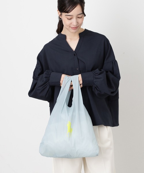 POLO RALPH LAUREN(ポロ ラルフ ローレン)の「カラビナベルト付き ポケッタブル 軽量 レインバッグM(ショルダーバッグ・レディース・サックスブルー/ライトグレー/カーキ/ネイビー/ベージュ・FREE)」の13枚目の写真