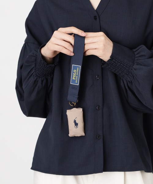 POLO RALPH LAUREN(ポロ ラルフ ローレン)の「カラビナベルト付き ポケッタブル 軽量 レインバッグM(ショルダーバッグ・レディース・サックスブルー/ライトグレー/カーキ/ネイビー/ベージュ・FREE)」の15枚目の写真