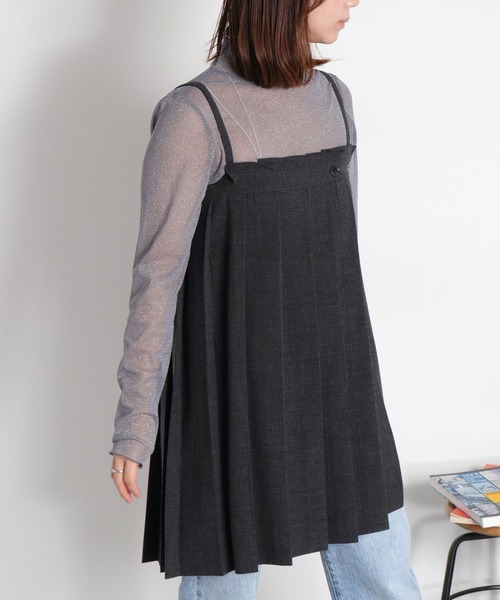 cepo(セポ)の「フリルハイネックシアーラメインナーカットソー(Tシャツ/カットソー・レディース・グレー/ベージュ/チャコール/ブラウン/ブラック・M)」の21枚目の写真