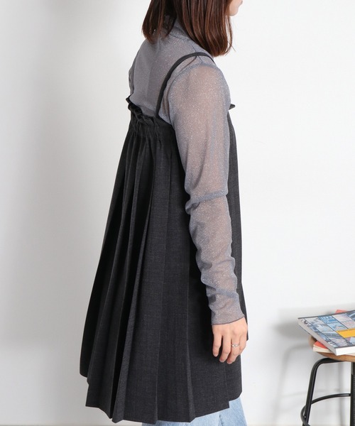 cepo(セポ)の「フリルハイネックシアーラメインナーカットソー(Tシャツ/カットソー・レディース・グレー/ベージュ/チャコール/ブラウン/ブラック・M)」の20枚目の写真
