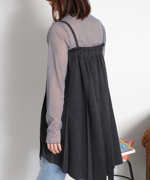 cepo(セポ)の「フリルハイネックシアーラメインナーカットソー(Tシャツ/カットソー・レディース・グレー/ベージュ/チャコール/ブラウン/ブラック・M)」の19枚目の写真