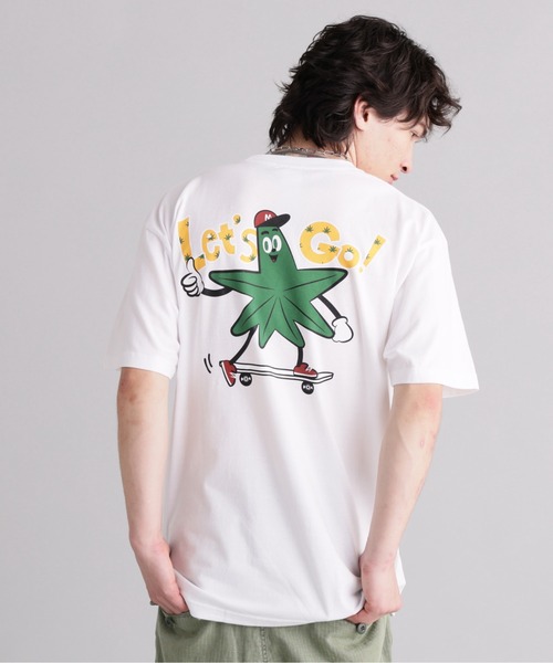 MANASTASH(マナスタッシュ)の「MANASTASH/マナスタッシュ/ODJ TEE LET'S GO!(Tシャツ/カットソー・メンズ・ホワイト/ラベンダー・L/M/S/XL)」の18枚目の写真