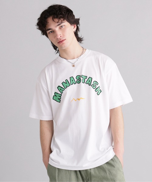 MANASTASH(マナスタッシュ)の「MANASTASH/マナスタッシュ/ODJ TEE LET'S GO!(Tシャツ/カットソー・メンズ・ホワイト/ラベンダー・L/M/S/XL)」の19枚目の写真