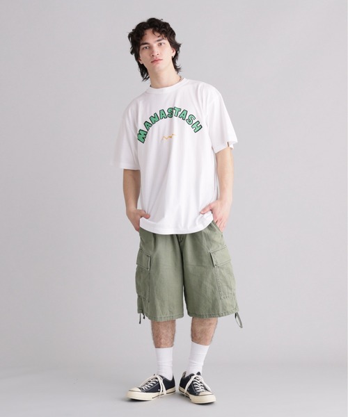 MANASTASH(マナスタッシュ)の「MANASTASH/マナスタッシュ/ODJ TEE LET'S GO!(Tシャツ/カットソー・メンズ・ホワイト/ラベンダー・L/M/S/XL)」の21枚目の写真