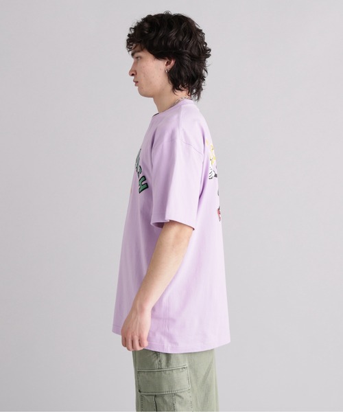 MANASTASH(マナスタッシュ)の「MANASTASH/マナスタッシュ/ODJ TEE LET'S GO!(Tシャツ/カットソー・メンズ・ホワイト/ラベンダー・L/M/S/XL)」の12枚目の写真