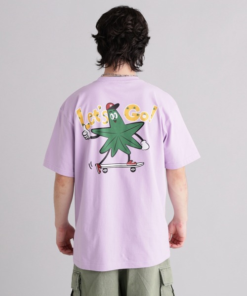 MANASTASH(マナスタッシュ)の「MANASTASH/マナスタッシュ/ODJ TEE LET'S GO!(Tシャツ/カットソー・メンズ・ホワイト/ラベンダー・L/M/S/XL)」の13枚目の写真