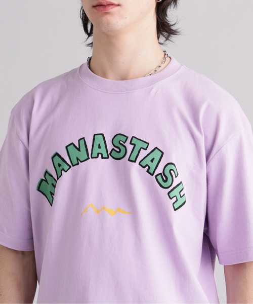 MANASTASH(マナスタッシュ)の「MANASTASH/マナスタッシュ/ODJ TEE LET'S GO!(Tシャツ/カットソー・メンズ・ホワイト/ラベンダー・L/M/S/XL)」の14枚目の写真