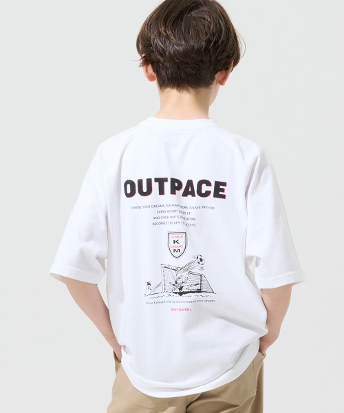 KRIFF MAYER Kid's Collection（クリフメイヤーキッズコレクション）の「【抗ピリング・接触冷感・吸汗速乾】冷感プリントT(サッカー)（Tシャツ/カットソー・キッズ・イエロー/オフホワイト/チャコール/ホワイト系その他/ネイビー・150/140/130/120/170/160）」の6枚目の写真