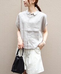 ORCIVAL（オーシバル）の「ORCIVAL/オーシバル　リネンスリーブレスシャツ　LINEN SLEEVELESS SHIRT　OR-B0360 YLM（シャツ/ブラウス）」