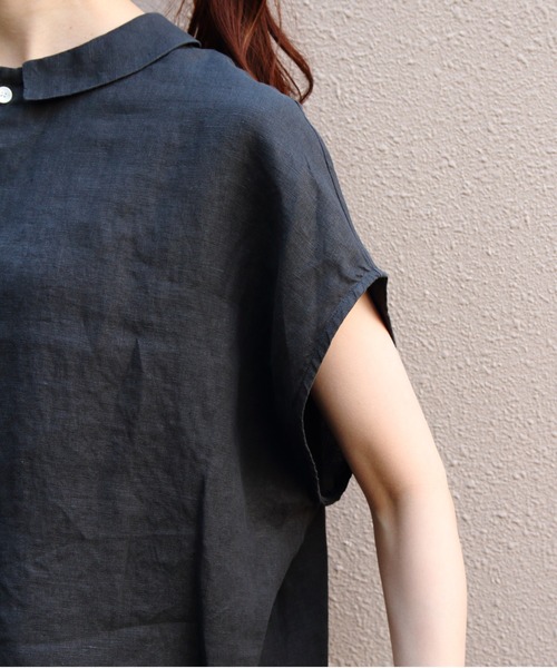ORCIVAL(オーシバル)の「ORCIVAL/オーシバル リネンスリーブレスシャツ LINEN SLEEVELESS SHIRT OR-B0360 YLM(シャツ/ブラウス・レディース・チャコールグレー/ライトグレー/イエロー・1)」の18枚目の写真