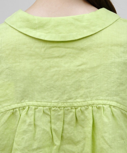 ORCIVAL(オーシバル)の「ORCIVAL/オーシバル リネンスリーブレスシャツ LINEN SLEEVELESS SHIRT OR-B0360 YLM(シャツ/ブラウス・レディース・チャコールグレー/ライトグレー/イエロー・1)」の19枚目の写真