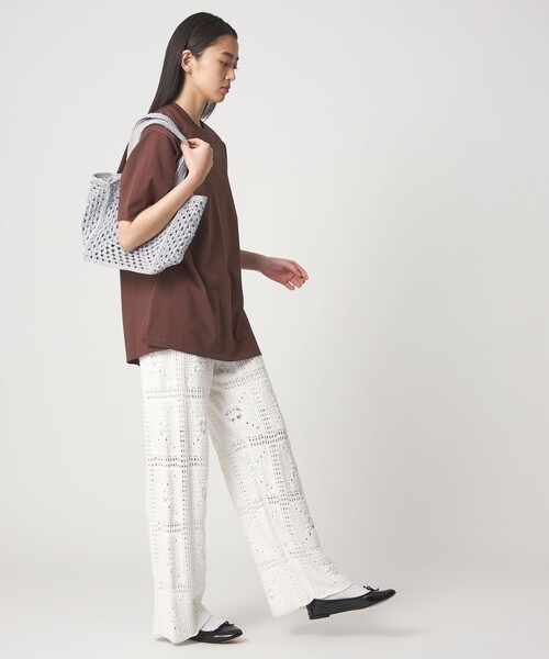 CITEN（シテン）の「＜CITEN＞レースアミニットパンツ（その他パンツ・レディース・ホワイト/ブラック・FREE）」の5枚目の写真