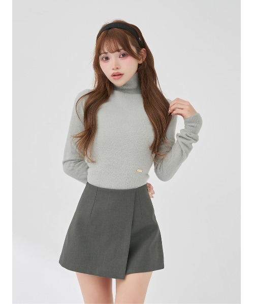 ハイネックシャギーニットトップス（ニット/セーター）｜Darich