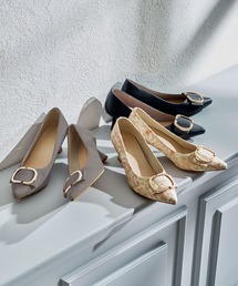 ORiental TRaffic | 2026春夏新作変形 リボン モチーフ ヒール パンプス /61117(パンプス)