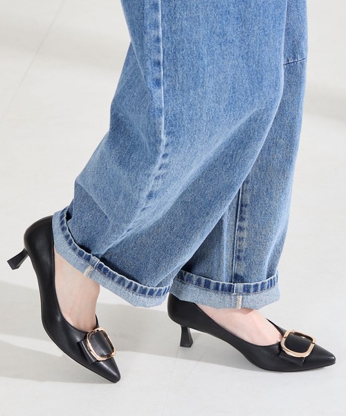 ORiental TRaffic(オリエンタルトラフィック)の「2026春夏新作変形 リボン モチーフ ヒール パンプス /61117(パンプス・レディース・ピンク/グレー/ブラック・34/35/36/37/38/39/40/41/42)」の8枚目の写真