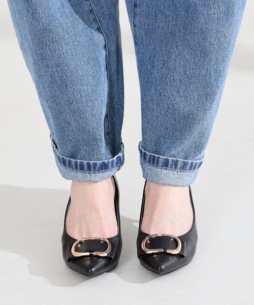 ORiental TRaffic(オリエンタルトラフィック)の「2026春夏新作変形 リボン モチーフ ヒール パンプス /61117(パンプス・レディース・ピンク/グレー/ブラック・34/35/36/37/38/39/40/41/42)」の9枚目の写真