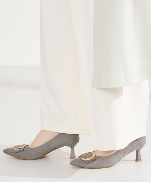 ORiental TRaffic(オリエンタルトラフィック)の「2026春夏新作変形 リボン モチーフ ヒール パンプス /61117(パンプス・レディース・ピンク/グレー/ブラック・34/35/36/37/38/39/40/41/42)」の17枚目の写真