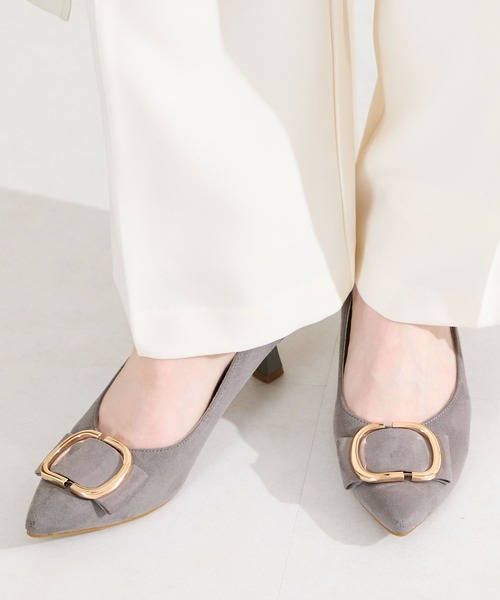 ORiental TRaffic(オリエンタルトラフィック)の「2026春夏新作変形 リボン モチーフ ヒール パンプス /61117(パンプス・レディース・ピンク/グレー/ブラック・34/35/36/37/38/39/40/41/42)」の19枚目の写真