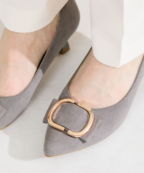 ORiental TRaffic(オリエンタルトラフィック)の「2026春夏新作変形 リボン モチーフ ヒール パンプス /61117(パンプス・レディース・ピンク/グレー/ブラック・34/35/36/37/38/39/40/41/42)」の20枚目の写真